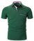 APAELEA Poloshirt Herren Kurzarm Einfarbig Freizeit Plaid Spleißen Golf T-Shirt,Grün,M