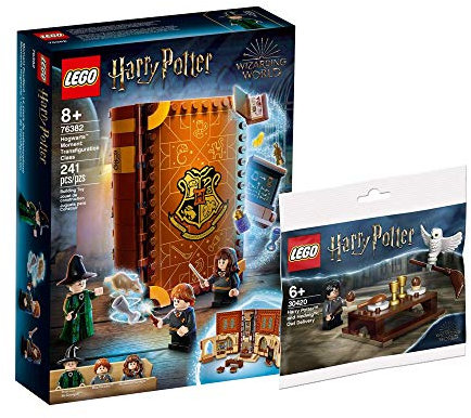 Collectix Lego Set - Harry Potter Hogwarts Moment Verwandlungsunterricht 76382 + Harry Potter und Hedwig: Eulenlieferung 30420 (Polybag)