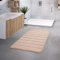 TT Home Badezimmer Badematte Duschmatte rutschfest Waschbar Memory Schaum Stein Muster, Farbe:Beige, Größe:60x100 cm