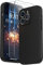 SURPHY Silicone Cover per iPhone 14 Pro 6.1 Pollici, con Vetro Temperato, Custodia Antiurto per iPhone 14 Pro, con Protezione per Ogni Lente Full Body Protettiva Case (Nero)
