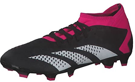 ADIDAS Unisex Predator Accuracy.3 Firm Ground Boots Fußballschuhe, Core Black/Cloud White/Shock Pink, 46 EU