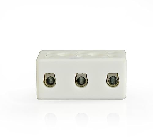 La zappa Morsetti Ceramici per collegamento cavi elettrici resistenti e isolanti (1, 16 mmq / 3 poli)