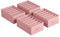 SONGMICS Kleiderschrank-Organizer 4er Set, Aufbewahrungsbox 6 Fächer, Schubladen-Ordnungssystem, Ordnungsboxen faltbar, 42 x 30 x 17 cm, für Hosen, Kleidung, pastellrosa RUS009R01