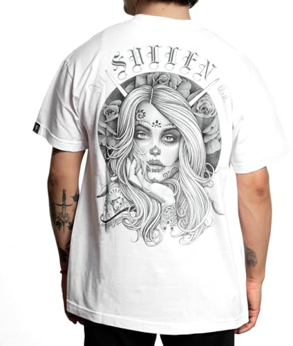 Sullen Clothing T-Shirt Mouse Badge Weiß, Größe:L