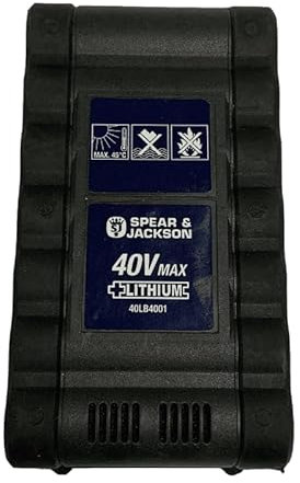 Genuine Battery 40LB4001 For Spear & Jackson 42cm Cordless Rotary Lawnmower - S4042X2CR