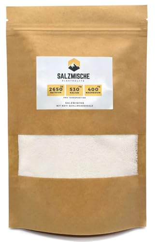 Elektrolyte ohne Zucker I Natrium Magnesium und Kalium für Iso Getränk zur Unterstützung vom Elektrolytgleichgewicht und Sport Hydration I Salzmischung Elektrolyte geschmacksneutral 300g