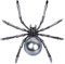 Broche Araignée Noire, Broche Araignée Réaliste, Accessoires Esthétiques Gothiques Uniques Broche Pour Hommes Femmes, Broche Araignée Créative Avec Strass En Métal Pour Les Costumes D'Halloween