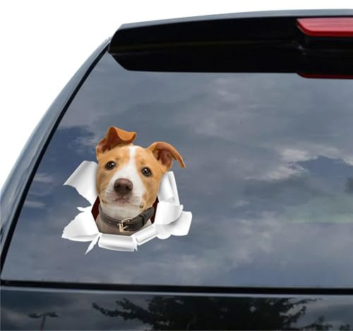 Progetta i Tuoi Adesivi per Auto, Adesivi in Vinile Personalizzati per Finestrini Auto, Adesivi Realistici Personalizzati per Cani - Resistenti allo Sbiadimento e alle Intemperie - 7 Misure