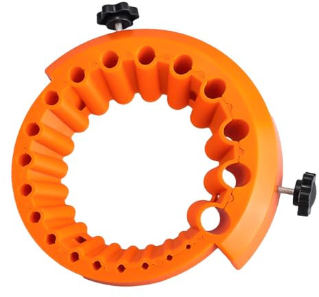 LUMOOM Afilador de brocas, 2 hasta 13 mm, brocas para taladro de 125 mm, amoladora angular, afilador de brocas multiuso, accesorio de lijadora para taladros antiguos (naranja)
