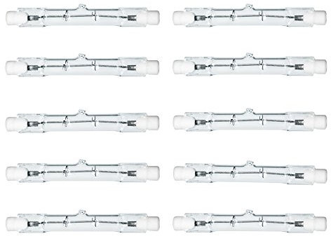 NCC-Licht 10 x Halogen Stab Leuchtmittel R7s 100W 78mm 230V 100 Watt warmweiß dimmbar