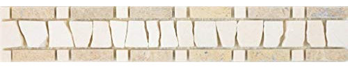 Marmor Bordüre Bordüre chocolate cremarfil Wand Boden Küche Dusche Bad Fliesenspiegel|WBBOR-BC07|1Bordüre