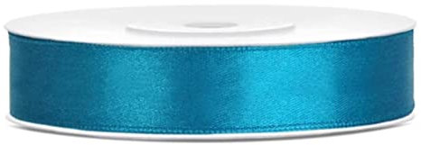 Libetui 25 Meter Satinband Türkis Breite 12mm Schleifenband Geschenkband Dekoband Türkises Band türkise DekoTürkis Stoffband Türkis türkise Schleife