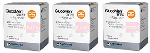 Buyfarma Promo Pack - Menarini Glucomen Areo Sensor - 75 Teststreifen zur Selbstkontrolle des Blutzuckers