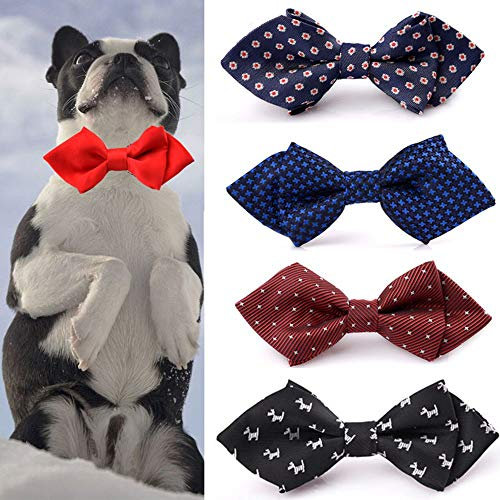 MoonyLI 5 Pcs Chiens et Chats Noeuds Papillon Adorable Collier Papillon Noeud Papillon Réglable Noeud Papillon Pet Noeud Papillon Chat Noeud Papillon Formel Pour Chiens Animaux Accessoires