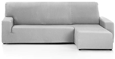 Martina Home -Sofabezug, Grau (Alma), Chaiselongue, kurzes Eckteil rechts