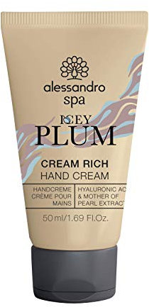 alessandro Spa Cream Rich-ICEY PLUM LIMITED EDITION- Eisiger Duft nach frischer Pflaume -Reichhaltige Anti-Aging Handcreme, bei trockenen und strapazierten Händen, 50 ml