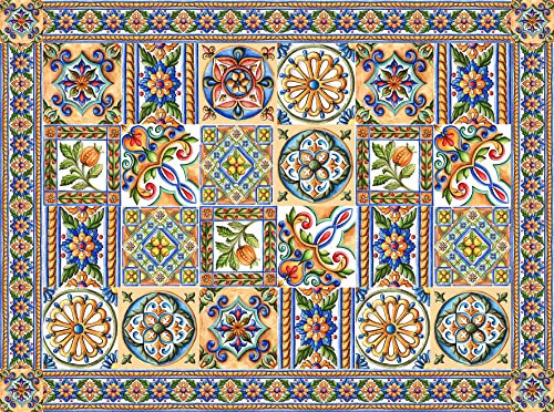 Set 4 tovagliette americane 33x45 cm, Diverse fantasie Ottima idea regalo (Tovaglietta K10)