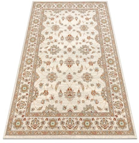 rugsx Wollteppich SOHO OSTA Kollektion 477.15.LA102, 100% Wolle, klassisch, Ornament, Rahmen, Oeko-TEX Zertifiziert, beige/terrakotta 160x240 cm