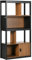 HOMCOM Bibliothèque étagère Meuble de Rangement 4 Niveaux et 1 Porte pour Salon Bureau Chambre à Coucher 76,5 x 30 x 150 cm