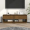 homiuse Mueble de TV Madera Maciza de Pino marrón Miel 110,5x34x40 cm Soporte TV Suelo Muebles De Salon Mueble TV Salon Muebles De Salon Modernos Mueble TV Madera Mueble Television Mueble para TV