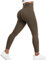 Yiifit Sport Leggings Damen Booty Scrunch Push Up High Waisted Nahtlose Gym Leggings Coffee Medium