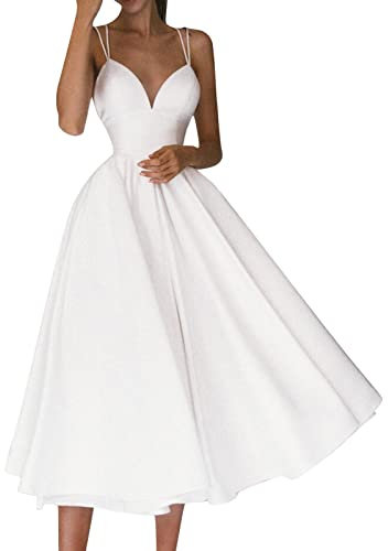 Robe Vintage Femme, Courtes plissée au Genou pour Femme Rétro Club Dress Cérémonie 1950's Pas Cher Elegante Jupe Plissée Mariage Chic Swing Fête Cérémonie Robe de Cocktai Robe de soirée