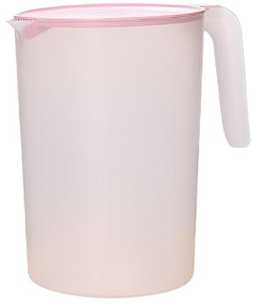 Fulenyi Carafe Pichet en Plastique avec Couvercle pour Réfrigérateur, 2L