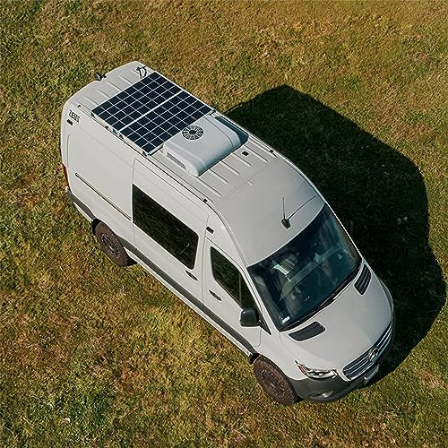 Aire acondicionado para caravana de 12 V/24 V, unidad todo en 1 para techo de caravana sin montar en tubería, unidad de aire acondicionado para caravana de camión para autobuses, caravanas (12V)