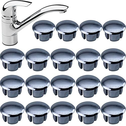 20 Pcs Universal Faucet Signs Buttons for Kitchen Bathroom Sinks Faucets Replacement Part