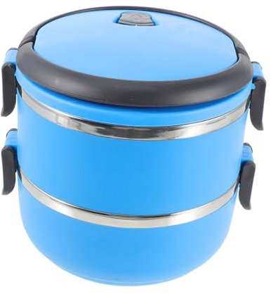 DOITOOL 1400ml Double Layer Stainless Steel Pet Travel Bowl Dog Cat Feeder Leakproof Spill Proof Portable Dog Water Bowl for Outdoor Traveling Feeding