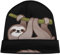 Warme Bequeme Herren- und Damenmützen und Mützen, Zweig Cartoon Faultier Beanie