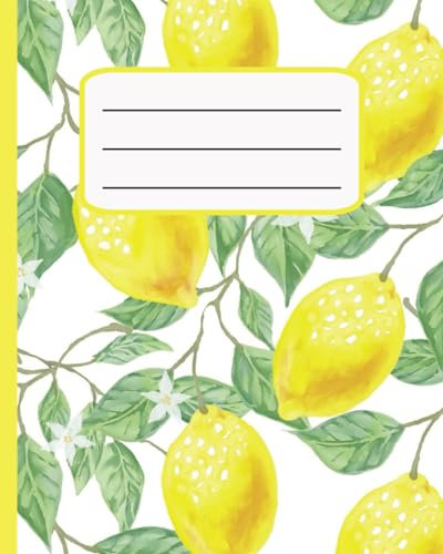 Lemon Love Notebook: 100 Blank Lined Pages