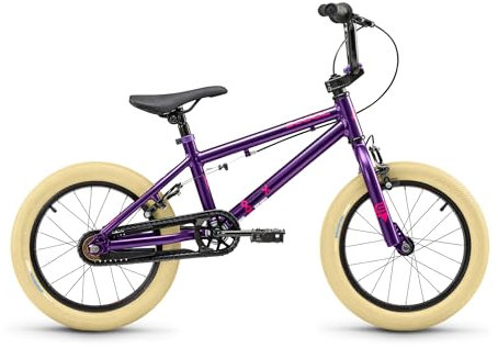 Scool XtriX mini 16 inch BMX met 1 versnelling, paars
