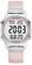 Reloj podómetro para Mujer, grabación de calorías y Distancia, Alarma, Cuenta atrás, visualización de la Hora,sin Carga ni aplicación, 2401 (Rosa)