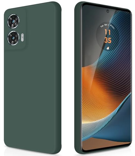 GiiYoon Funda para Motorola Moto Edge 50 Fusion, Case de Silicona Suave de TPU Carcasa Protector de Goma Fexible Prueba Liviano y a Delgado de Golpes Antirrayas para Teléfono (Verde)
