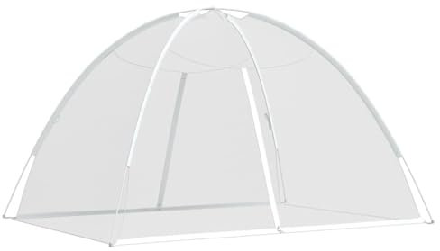 Moustiquaire mongole avec portes 220 maille blanc 200x200x135cm