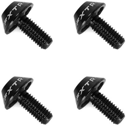 Ruimou 4Pcs M5x12mm Bolts Screw, Bicycle Water Bottle Cage Hex Bolts, for Bicycle Water Bottle Cage (Black)