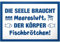 DankeDir! Die Seele braucht Meeresluft der Körper Fischbrötchen - Kunststoff Schild 30 x 20 cm - Geschenkidee für Nordsee und Ostsee Fans Fischbrötchen Imbiss Deko Karte Türschild Geschenk Geburtstag