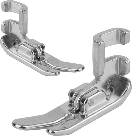 2 Pièces Pied-de-Biche pour Machine à Coudre, Pied de Biche Couture Droite Accessoires de Machine à Coudre Compatible avec Singer, Brother, Janome, Juki à Tige Basse Machines à Coudre