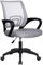 T-LOVENDO.ES Silla de Oficina o Escritorio ergonómica con Soporte Lumbar, Malla Transpirable, Regulable en Altura, Ruedas antiarañazos, Color Gris