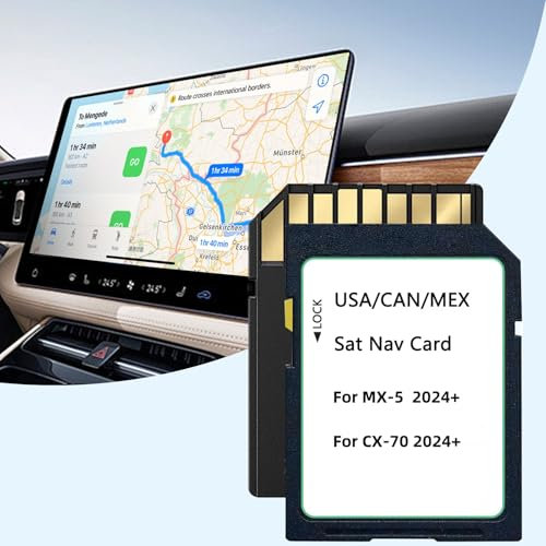 2025 Upgraded Navigation SD Card Map USA/CAN/MEX MX-5 CX-70 2024+ KR9D 66 EZ1 GPS Navigation SD Card, 2025 Latest Version of MX-5 CX-70 SD Card KR9D66EZ1