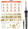 Preciva Gewindeeinsätze Lötspitzen Set, 6tlg. Lötspitzen für Gewindeeinsatz + 350tlg. Gewindeeinsätze M2/M3/M4/M5/M6/M8