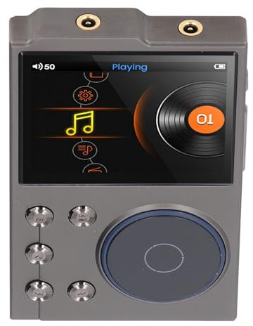 HiFi MP3 Player, Lettore Audio Digitale Lettore Musicale con Display HD da 2,4 Pollici 5.3 Suono Lossless per Cuffie Altoparlanti