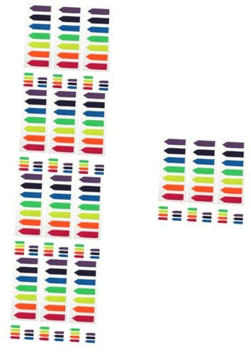 Angoily 5 Piezas Libros de Marcadores de Páginas Adhesivos Coloridos Etiquetas Estudio y Oficina de Marcadores Prácticos