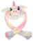 OFFIGAM Chapeau Peluche Animaux avec Oreilles Mobiles Casque Humoristique de Licorne pour Fête Carnaval et Spectacles pour Adultes