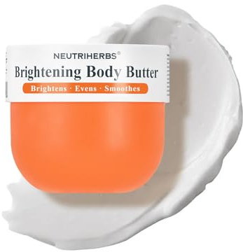 Neutriherbs Aufhellende Körperbutter Für Matte & Unebene Haut 280G | Body Butter Für Ellbogen, Knie & Trockene Bereiche Mit Arbutin. Unterstützt Ein Ebenmäßigeres, Glattes Hautbild.