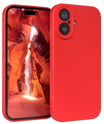 EAZY CASE - Silikonhülle für iPhone 17 Hülle Silikon Case Rot weich stoßfeste Handyhülle Schutzhülle mit Kameraschutz Dünn Premium Schutz Cover TPU Phone Bumper in Mattrot