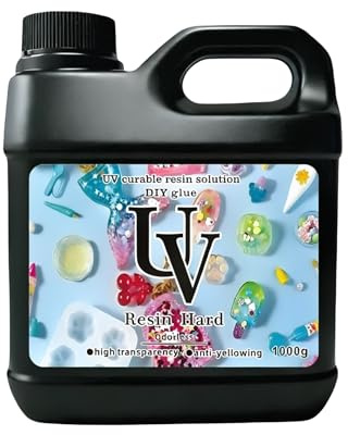 1000g Upgraded Formula Crystal Clear Hard UV Resin Ultraviolet Fast Curing Resin for Jewelry Making, Craft Decoration, DIY Craft Making