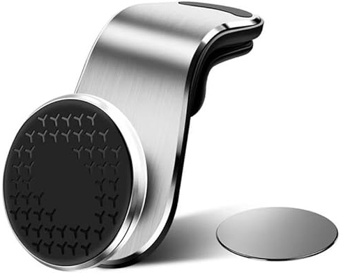 VAPORVERSE 1Pcs Magnetic Car Phone Holder for Peugeot 3008 GT Line 2024 2025, N38 Strong Power Air Vent Cradle 360° Rotation Anti-Shake Hands Free Mount,Silver