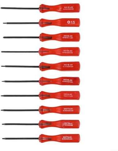for tri-wing Screwdriver Set 10pcs Precision Repair Tool Kit for Nintendo Switch Console Game Device Maintenance Metal Bits Y000 Y00 Sizes